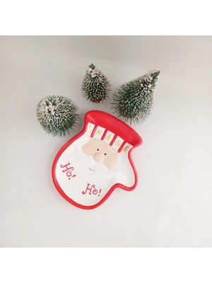 Empressco Çok Renkli Noel Baba Eldiven Tabak, Neşeli ve Renkli Sunumlar Için Mükemmel Seçenek