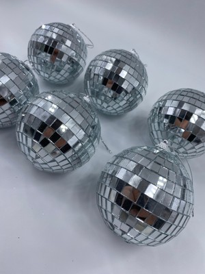 Empressco Gümüşi Aynalı Top Süs, 5cm, Dekoratif ve Şık Ev Aksesuarı