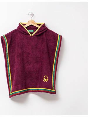 Benetton %100 Pamuk Mor 65x65 cm Çocuk Panço Havlu