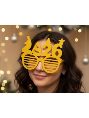 Empressco Parlak ve Şık Yılbaşı Temalı Gözlük, Eğlenceli ve Renkli Kutlama Aksesuarı