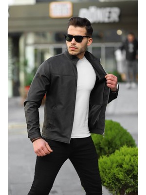 Baselco Erkek Siyah Premium Deri Ceket