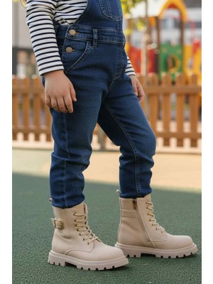 Ayk's Bej Içi Polarlı Fermuarlı Çocuk Bot Aleda F