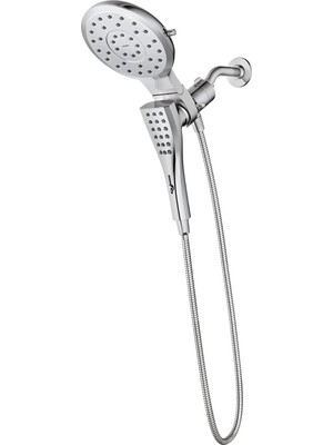 Moen 220C3 Verso Sekiz Fonksiyonlu 17,78 cm Çaplı Sprey Başlığı Standart, El Duşu, Krom