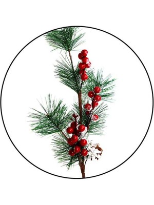 Empressco Renkli Yapay Çiçek, Kırmızı Kokana, 50 Cm, Dekoratif, Canlı Görünüm
