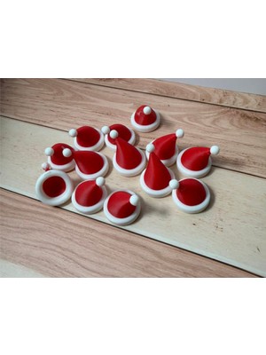 Empressco Kırmızı Mini Noel Baba Şapkalar 13'lü Set, Tatil Dekorasyonu Için Ideal Seçim