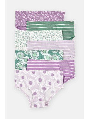 Carter's Kız Çocuk Baskılı 7'li Külot Set Lila 2T732010