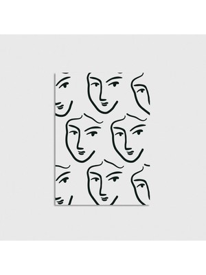 Domirus Woman Face Çerçevesiz Poster Duvar Dekorasyonu