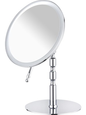 ZHR Elektronik Zhr Elegance Paslanmaz Masa Üstü Işıksız Makyaj Aynası