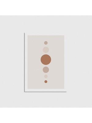Domirus Round Çerçevesiz Poster Duvar Dekorasyonu
