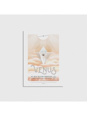 Domirus Nasa - Venus - See You At The Cloud 9 Observatory Çerçevesiz Poster Duvar Dekorasyonu