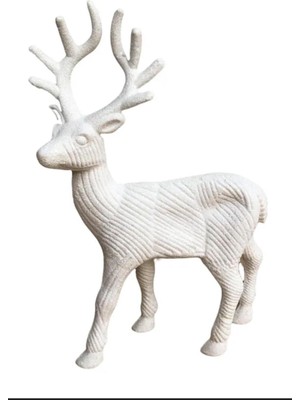 Empressco Beyaz Geyik Yılbaşı Süsü 20X14, Şık ve Parlak Dekoratif Süs.