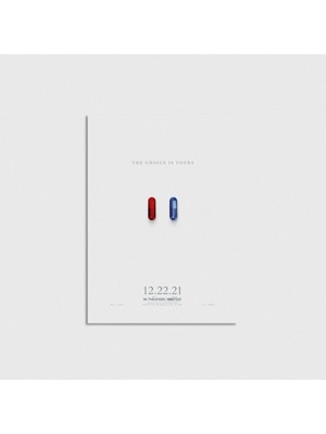 Domirus The Matrix Resurrections Pills Çerçevesiz Poster Duvar Dekorasyonu