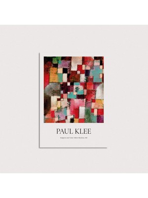 Domirus Paul Klee - Red, Green And Violet - Yellow Rhythms Çerçevesiz Poster Duvar Dekorasyonu