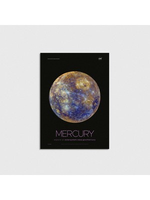 Domirus Nasa - Mercury Çerçevesiz Poster Duvar Dekorasyonu