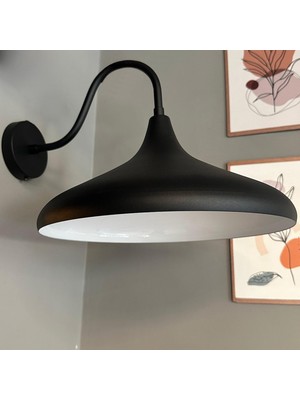 Bamyum Siyah Tekli Aplik Salon Mutfak Koridor Cafe Butik Lamba Aydınlatma