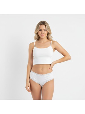 Bonbon Kadın Pamuklu Süs Dantelli Slip Külot BB2094