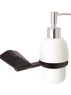 Penta PNM4854A Nova Black Sıvı Sabunluk Seramik