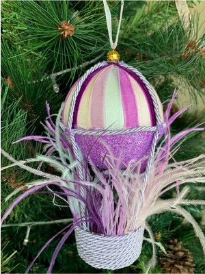 Empressco Lavanta Kokulu Lila ve Mor Uçan Yılbaşı Ağaç Süsü, Güzel ve Şık Dekorasyon Için Ideal