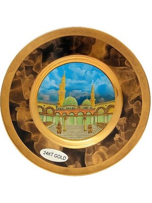 Shaco Design Chokin Art 24KT Gold Kabe Altın Porselen Tabak Koleksiyon