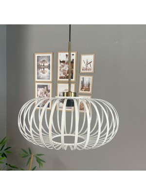 Bamyum Este Beyaz Sarkıt Avize Ince Eskitme Başlık Iç Mekan Aydınlatma Dekoratif Mutfak Cafe Ofis