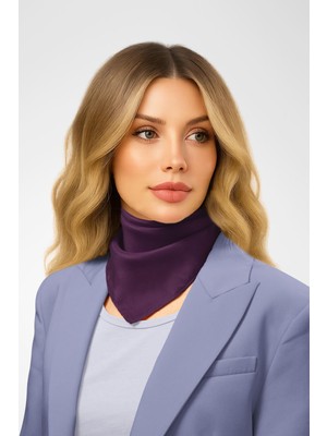 Şifon Mürdüm Bandana