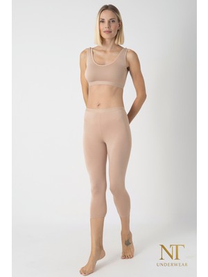 NT Underwear Kadın Bambu Kapri Tayt – Hafif, Rahat, Terletmeyen