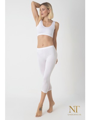 NT Underwear Kadın Bambu Kapri Tayt – Hafif, Rahat, Terletmeyen