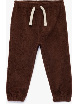 Koton Beli Bağcıklı Polar Jogger Eşofman Altı