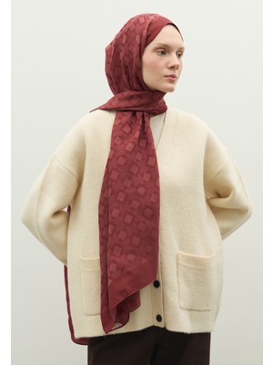 Fresh Scarfs  Oslo Pamuk Floş Jakarlı Şal Kiraz Çiçeği