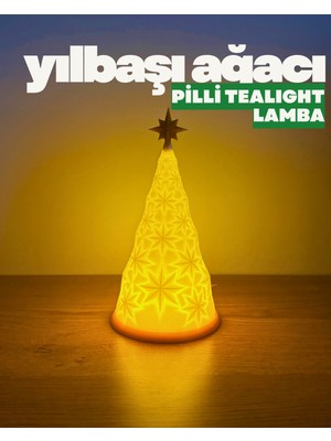 Empressco Pilli Tealight Beyaz Yılbaşı Ağacı Işığı, Sıcak ve Şık Dekorasyon Parçası