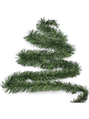 Empressco Yeşil 5 Metre Sarmal Tel Çam Ağacı Garland Süs, Doğa Teması Şık Dekorasyon.