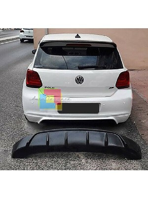 Volksvagen Polo 6r 2010-2011 H.b Plastik Boyasız Arka Difüzör