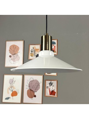 Bamyum Benjamin Beyaz Metal Avize Kalın Eskitme Fener Başlık Rustik Cafe Mutfak Modern Dekoratif Sarkıt