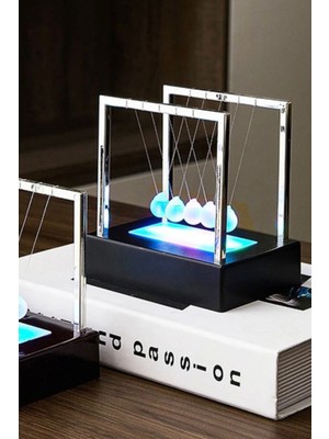 Ciyu Ticaret LED Işıklı Denge Topu Hediyelik Masaüstü Newton Denge Topu