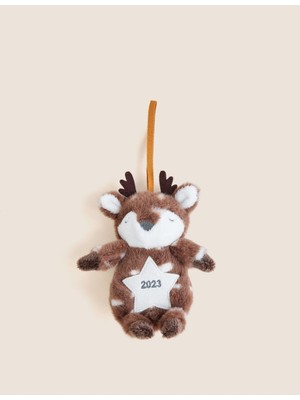 Empressco Beyaz Geyik Detaylı Yılbaşı Süsü, Şık ve Sevimli Dekorasyon Için Ideal Seçim