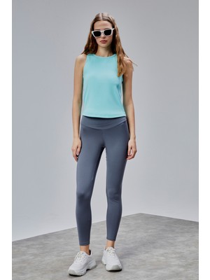 The Fancy Kadın Yüksek Bel Kalın Kemer Slim Fit Tayt