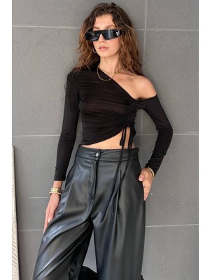 Kadın Tek Kol Sandy Bluz