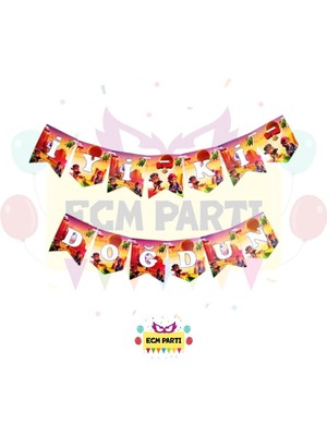 Zayna's Brawl Stars Temalı Iyi Ki Doğdun Yazılı Banner - Doğum Günü Parti Seti Malzemeleri
