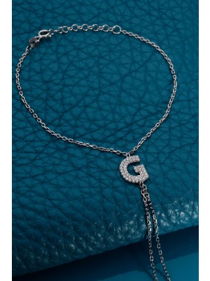 Innuendo 925 Ayar Gümüş Üzeri Altın Kaplama G Harfli Şahmeran