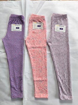 İncili Kız Çocuk Mevsimlik Baskılı Tayt