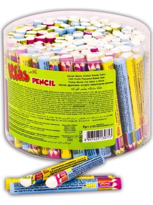 Nostaljik Lezzetler Kalem Sakız Nostaljik Karışık Meyve Aromalı Balonlu 150 Adet