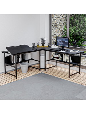 Yasmak 300-S Siyah L Bilgisayar ve Çizim Masası