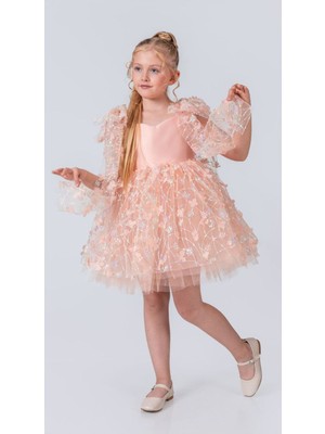 Papatya Model Kız Çocuk Abiye Elbise