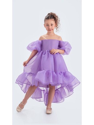 Kuyruklu Kız Çocuk Abiye Elbise