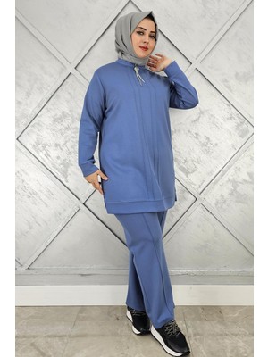 Pys Giyim Kadınfermuar Detaylı Tesettür Takım
