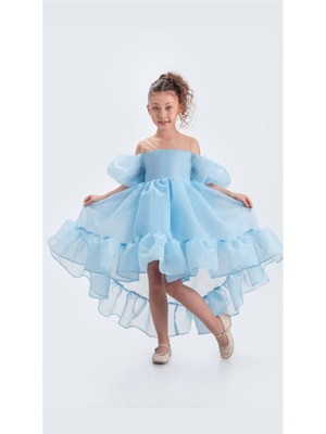 Kuyruklu Kız Çocuk Abiye Elbise