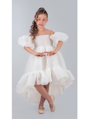 Kuyruklu Kız Çocuk Abiye Elbise