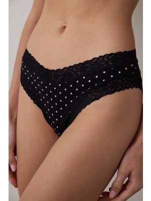 Penti Siyah Comfy Pamuklu Slip Külot