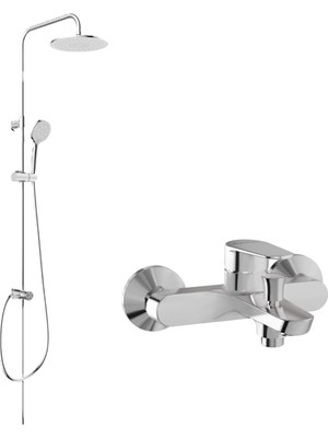 Eczacıbaşı Punto+ 201 Banyo Bataryası ve Duş Kolonu Seti