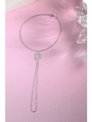 Innuendo 925 Ayar Gümüş Üzeri Altın Kaplama D Harfli Şahmeran